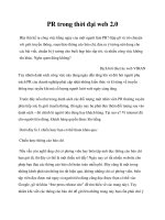 PR trong thời đại web 2.0 docx