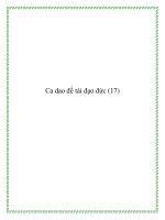 Ca dao đề tài nhân cách con người ppt