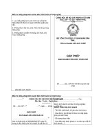 Mẫu 1k: Giấy phép kinh doanh tiền chất thuốc nổ (mặt ngoài) potx