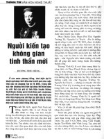 Báo cáo khoa học:Người kiến tạo không gian theo tinh thần mới pdf