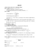 Đề ôn thi tốt nghiệp trung học phổ thông môn toán - Đề 23 pdf