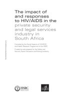 The impact of and responses to HIV/AIDS in the private security and legal services industry in South Africa potx