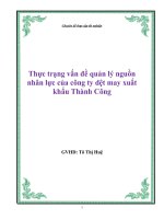 Chuyên đề thực tập tốt nghiệp - Đề tài: 