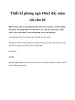 Thiết kế phòng ngủ 10m2 đầy màu sắc cho bé pdf