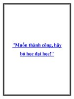 Muốn thành công, hãy bỏ đại học potx