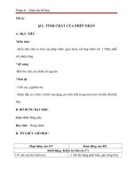 toán 6 - giáo án bài tính chất của phép nhân - gv.huỳnh minh trí