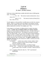 C++ Lab 16 Pointers potx