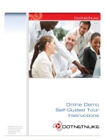 Hướng dẫn 1 số demo trong dotnetnuke