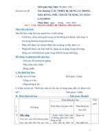 Giáo án số 8 - Bài 1: CÁC TRANG THIẾT BỊ TRONG NHÀ HÀNG ppt