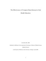 The Effectiveness of Computer Based Interactive Oral Health Education docx