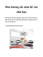 Đưa hương sắc mùa hè vào nhà bạn ppt