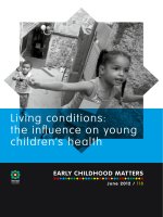 Living conditions: the inﬂuence on young children’s health doc