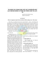 Tác động của thành phần thức ăn tự nhiên đến việc lựa chọn bộ giống cá trong hệ thống canh tác lúa - Cá docx