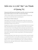 Kiến trúc và vị thế “độc” của Thành cổ Quảng Trị docx