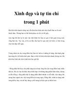 Xinh đẹp và tự tin chỉ trong 1 phút pptx