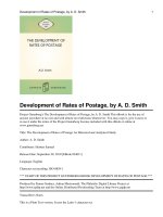 The Development of Rates of Postage An Historical and Analytical Study doc