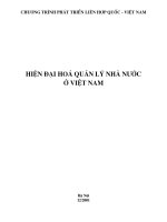 Hiện đại hóa quản lý nhà nước ở Việt Nam doc