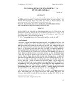 PHÂN LOẠI BẰNG PHƯƠNG PHÁP BAYES TỪ SỐ LIỆU RỜI RẠC doc