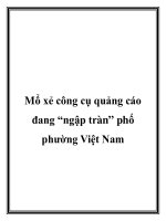 Mổ xẻ công cụ quảng cáo đang “ngập tràn” phố phường Việt Nam pptx