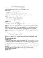 Đề Thi Thử Đại Học Khối A, A1, B, D Toán 2013 - Phần 26 - Đề 14 potx
