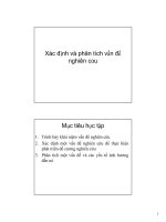 Xác định và phân tích vấn đề nghiên cứu doc