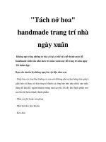 Tách nở hoa handmade trang trí nhà ngày xuân pdf