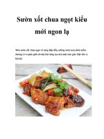 Sườn xốt chua ngọt kiểu mới ngon lạ pot