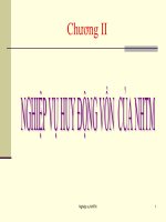 nghiệp vụ huy động Nguồn vốn của ngân hàng thương mại