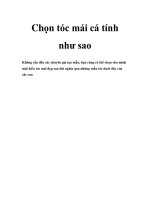 Chọn tóc mái cá tính như sao doc