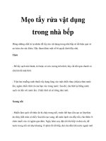 Mẹo tẩy rửa vật dụng trong nhà bếp pptx