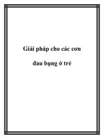 Giải pháp cho các cơn đau bụng ở trẻ potx