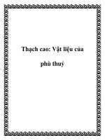 Thạch cao: Vật liệu của phù thuỷ ppt
