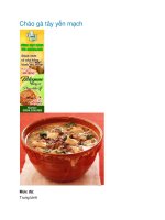 Cháo gà tây yến mạch pot