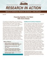 Preventing Disability in the Elderly With Chronic Disease doc