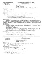 KỲ THI TUYỂN SINH VÀO LỚP 10 THPT NĂM HỌC 2009 - 2010 Môn thi: Toán pot