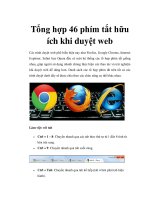 Tổng hợp 46 phím tắt hữu ích khi duyệt web pot