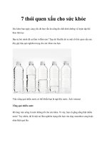 7 thói quen xấu cho sức khỏe doc