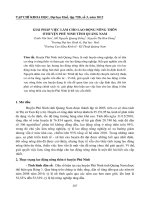 GIẢI PHÁP VIỆC LÀM CHO LAO ĐỘNG NÔNG THÔN Ở HUYỆN PHÚ NINH TỈNH QUẢNG NAM ppt