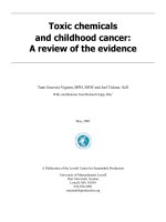 Toxic chemicals and childhood cancer: A review of the evidence docx
