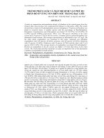 THÀNH PHẦN LOÀI VÀ MẬT ĐỘ SINH VẬT PHÙ DU PHÂN BỐ Ở VÙNG VEN BIỂN SÓC TRĂNG-BẠC LIÊU pot