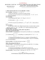 Tổng hợp 30 đề thi thử Tốt nghiệp THPT 2014 môn TOÁN HỌC
