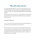 Nhu cầu nước của trẻ docx