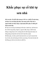 Khắc phục sự cố khi tự sơn nhà ppt