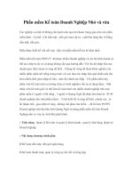 Phần mềm Kế toán Doanh Nghiệp Nhỏ và vừa ppt