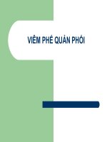 VIÊM PHẾ QUẢN PHỔI pot
