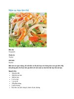 Nộm su hào tôm thịt pot