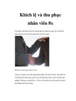 Khích lệ và thu phục nhân viên 8x ppt
