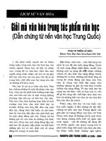 Báo cáo khoa học: Giải mã văn hóa trong tác phẩm văn học potx