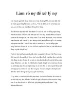 Làm rõ nợ để xử lý nợ docx