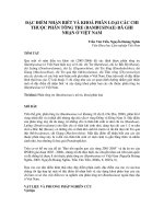 ĐẶC ĐIỂM NHẬN BIẾT VÀ KHOÁ PHÂN LOẠI CÁC CHI THUỘC PHÂN TÔNG TRE (BAMBUSINAE) ĐÃ GHI NHẬN Ở VIỆT NAM ppt